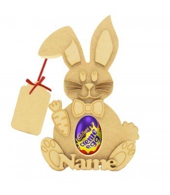 18mm Freestanding Easter CREME EGG Holder - Rabbit With 3d Accessories Face 3